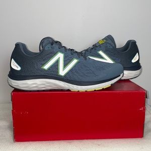 Mens Size 13 New Balance M680ll7 Blue White Running Shoes Fresh 680 Foam New.